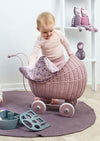 Powder Wicker Dolls Stroller