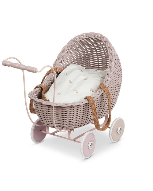 Powder Wicker Dolls Stroller