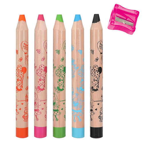 Princess Mimi Colouring Pencils & Sharpener