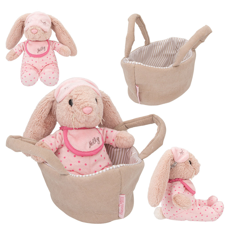 Princess Mimi Plush Bunny Nelly In Basket