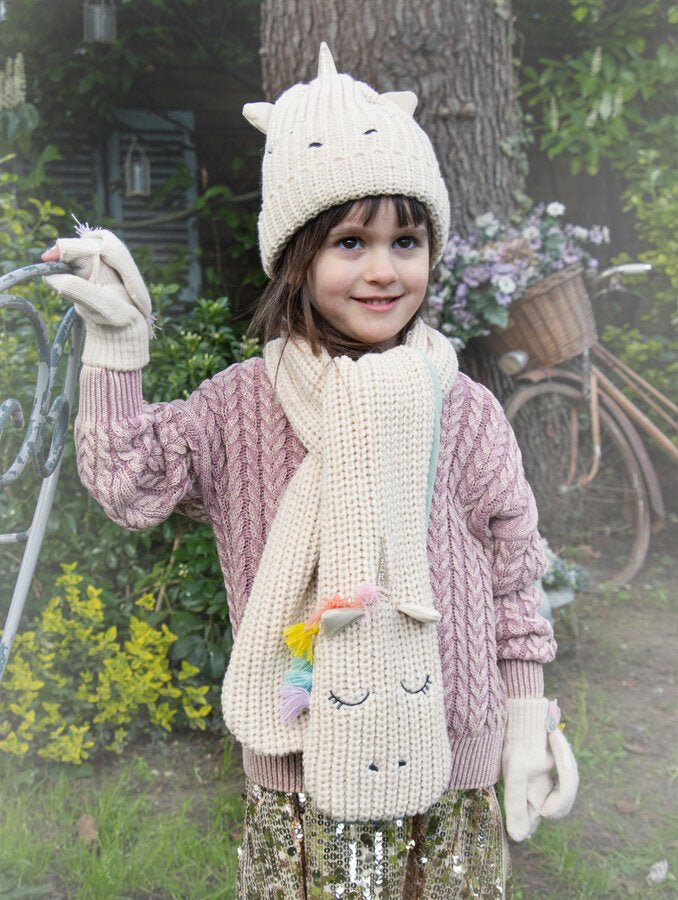 Rainbow Unicorn Knitted Gloves (Rockahula)