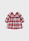 Red Check Cotton Baby Girl Christmas Dress