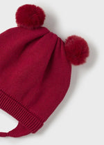 Red Cotton Hat & Mittens Set (Mayoral)