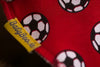 RED FOOTBALLS ORGANIC COTTON DRIBBLEBOO BANDANA BIB - CottonKids.ie - Bib - BabyBoo - Bibs - 