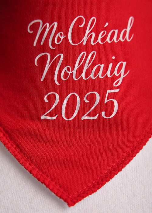 Red ‘Mo Chéad Nollaig 2025’ DribbleBoo Bandana Bib