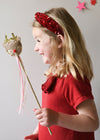 Red Sequin Velvet Headband