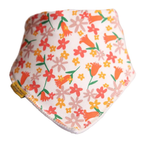 Rustic Daisies Organic Cotton DribbleBoo Bandana Bib