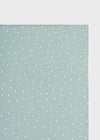 Sage Green Daisy Print Gauze Baby Blanket