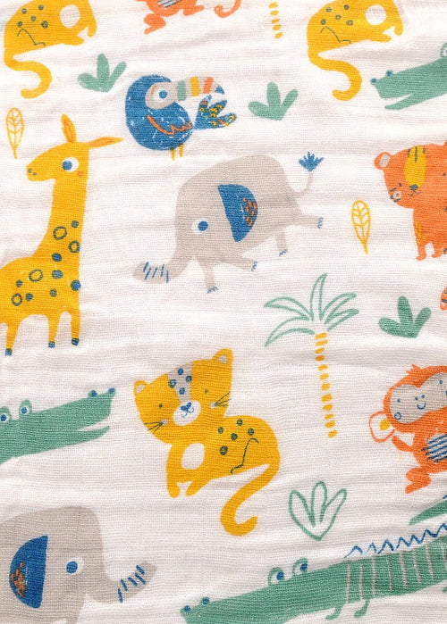 Savanna Animals Baby Swaddle Blanket - (120 x 120 cm)