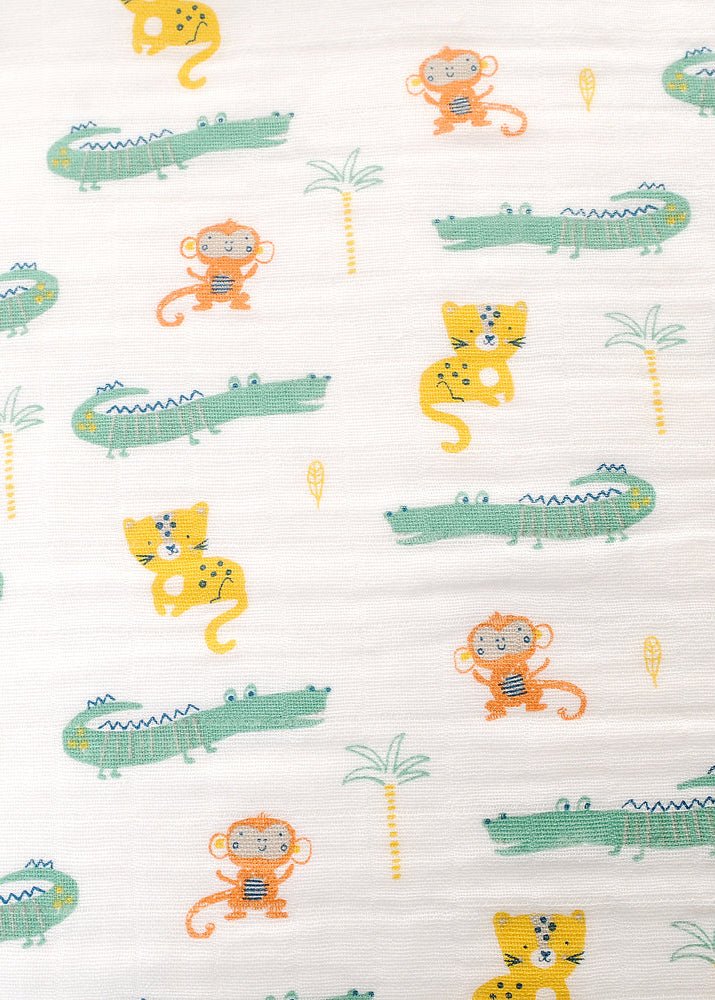 Savanna Animals Muslin Squares – Set of 3 (70 x 70 cm)