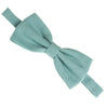 SEA GREEN Boy Linen Bow Tie Dickie Fly