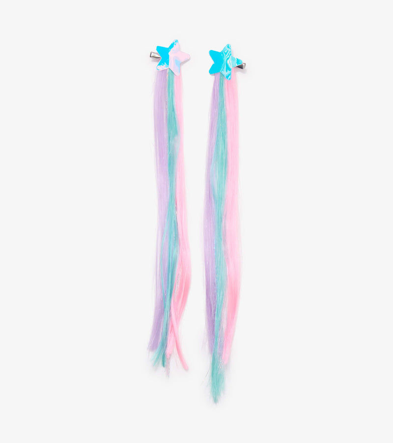 Shining Stars 2 pack Faux Hair Exension Clips