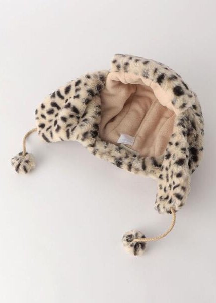 Snow Leopard Fur Hat 7 - 10 Years