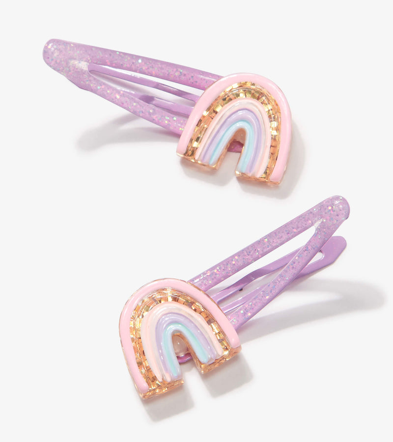 Sparkle Rainbow Snap Clips