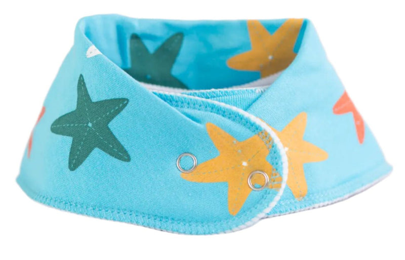 Starfishing Organic Cotton DribbleBoo Bandana Bib