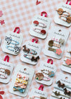 Stripy Toadstool Clips
