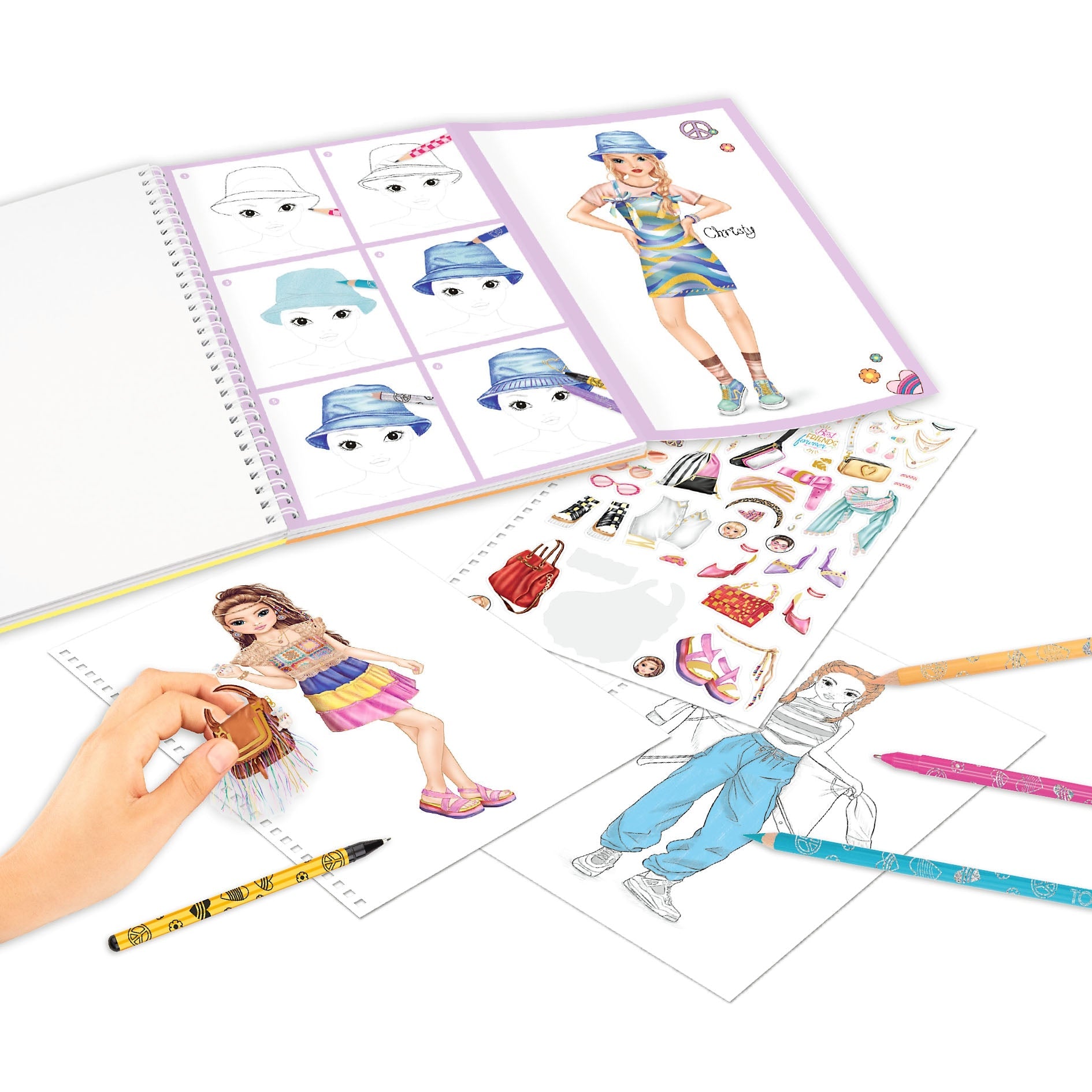 TOPModel Colouring Book with Pen Set – CottonKids.ie