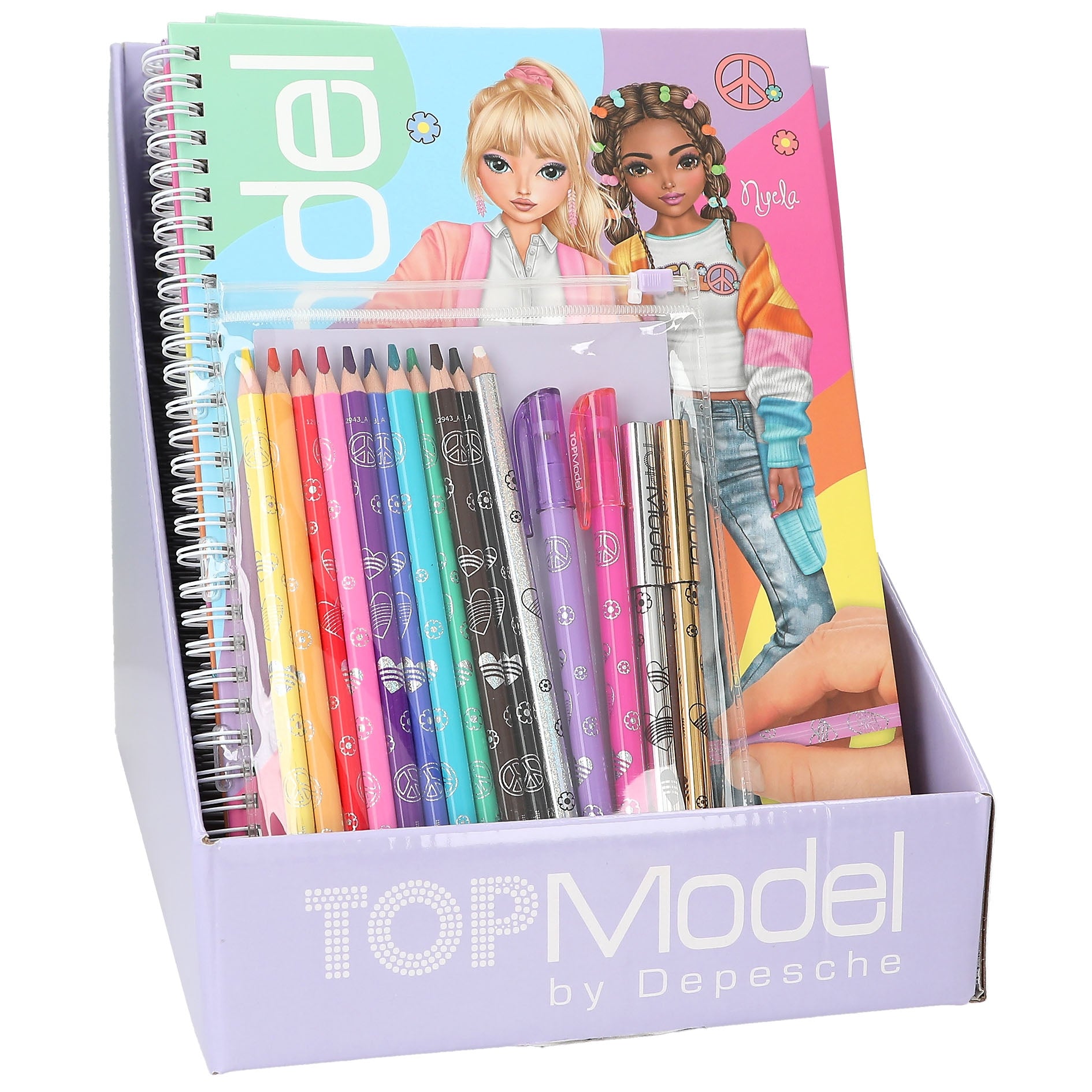 Model Colouring Books TOPModel Colouring Book with Pen Set – CottonKids.ie