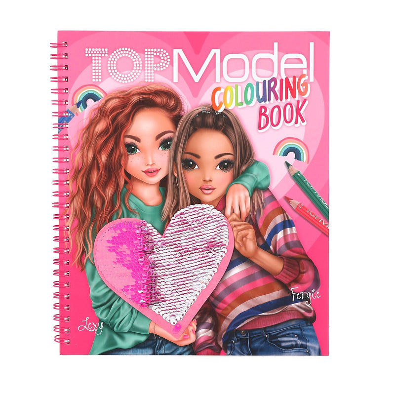 TOPModel Colouring Book With Reversible Sequins