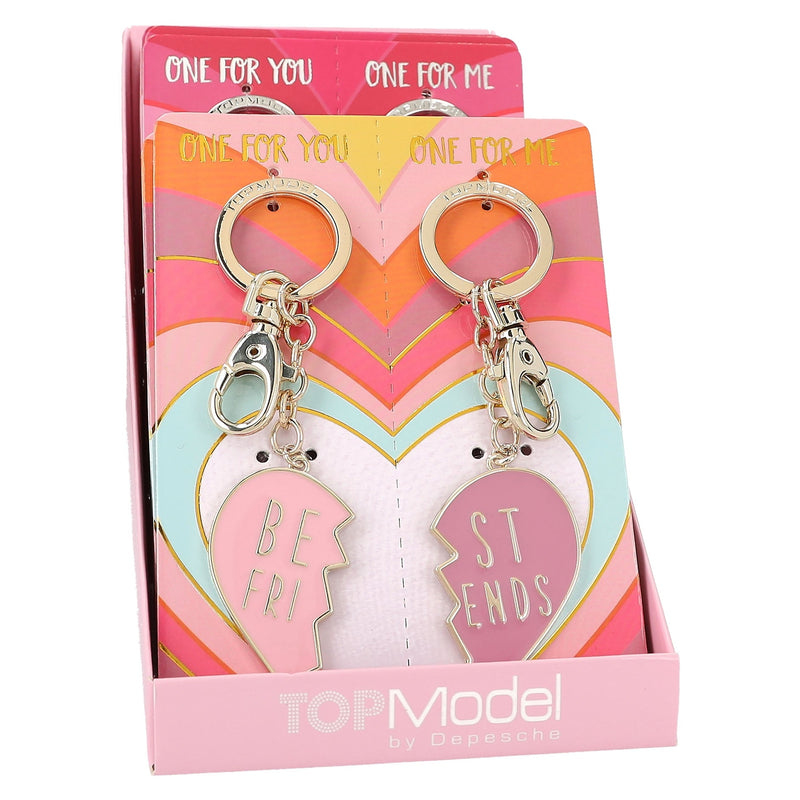 TOPModel Keyring Set Heart BFF