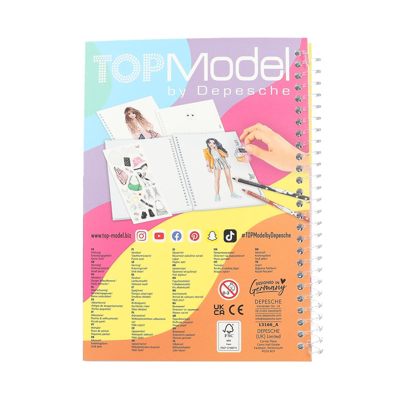 TOPModel Pocket Colouring Book