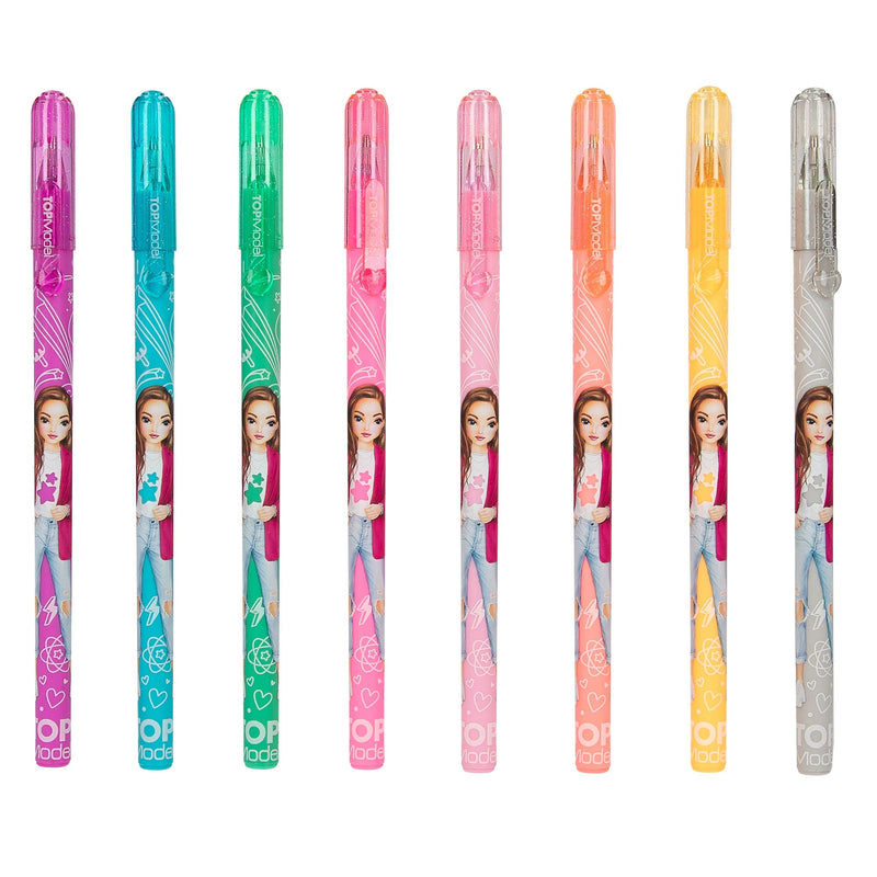 TOPModel Rainbow Glitter Gel Pen Set