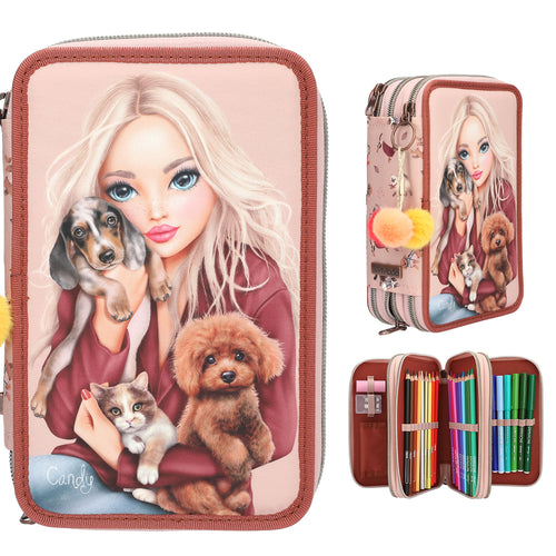 TOPModel Triple Pencil Case FUR EVER FRIENDS