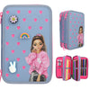 TOPModel Triple Pencil Case With Silicone Pins