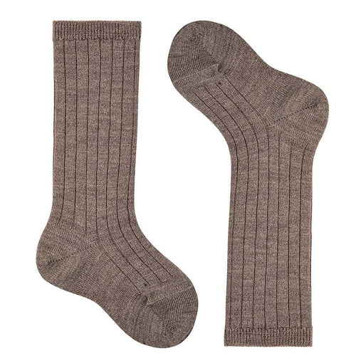 TRUNK Boys Merino Wool - Blend Rib Knee Socks