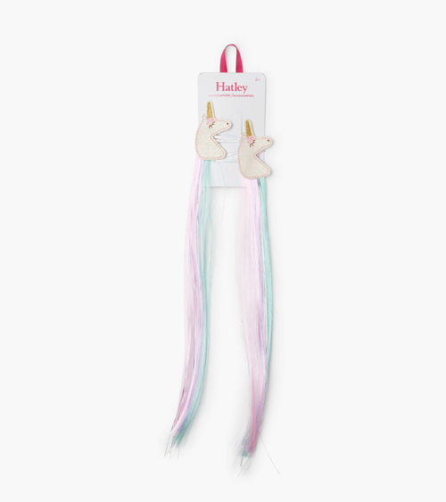 Unicorn 2 pack Faux Hair Clip in Extensions