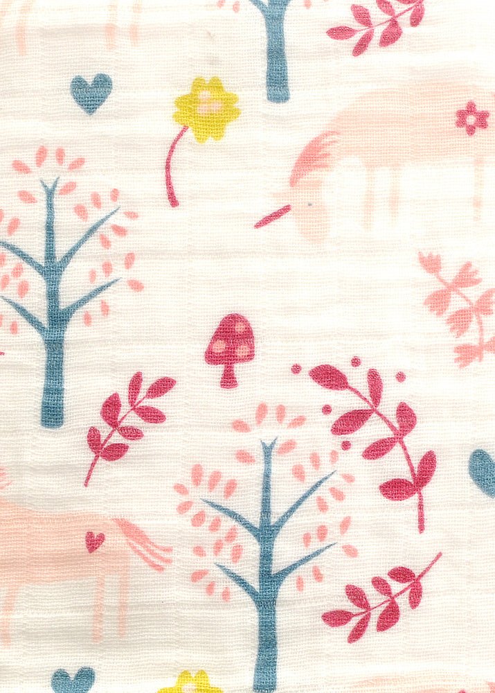 Unicorn Garden Muslin Duo – 2 Pack (80 x 60 cm)