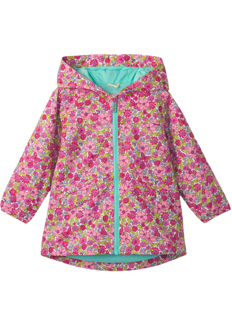 Girls Groovy Flowers Microfiber Field Jacket