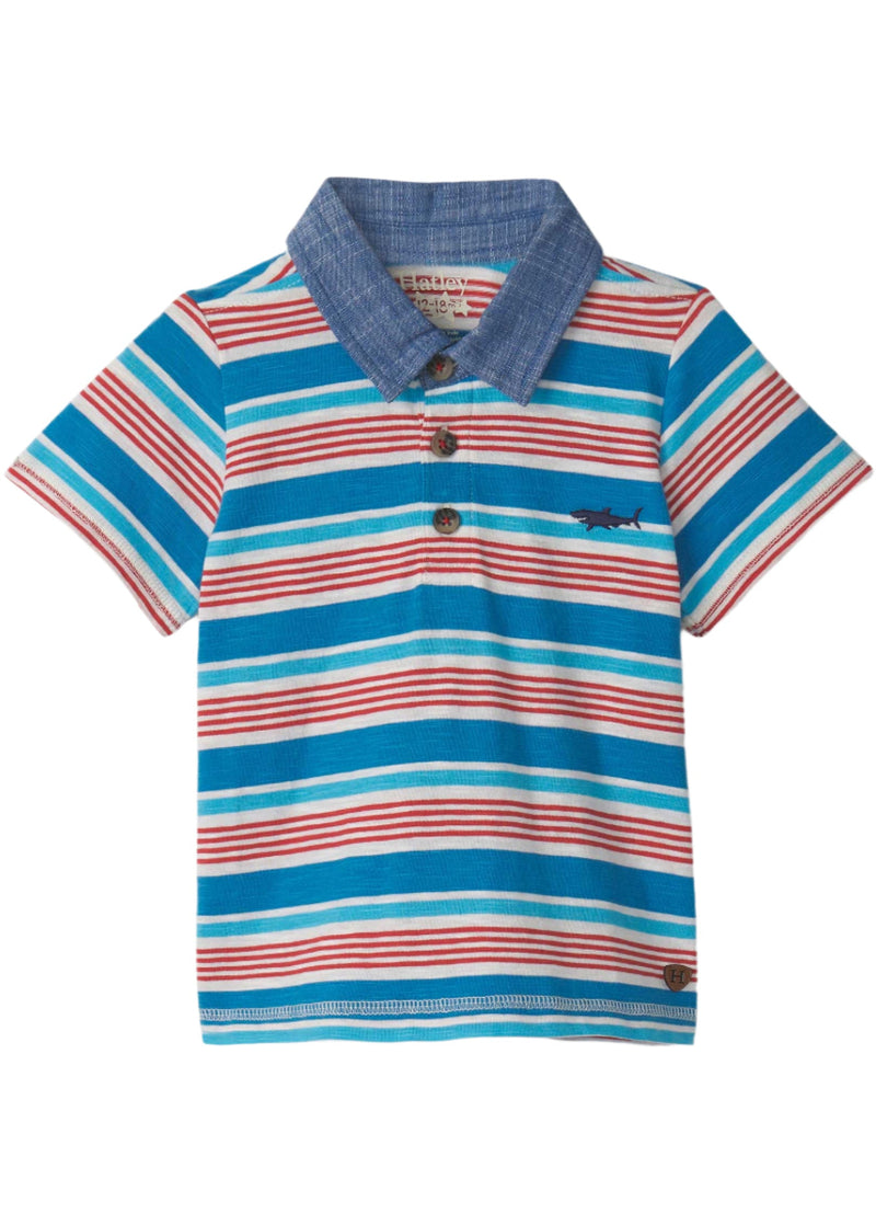 Baby Boy Mediterranean Stripes Polo Tee