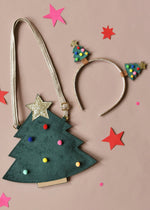 Velvet Christmas Tree Headband