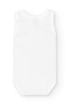 White Baby Boy Cotton Bodyvest (Babidu)