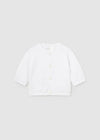 White Baby Boys Cotton Cardigan (Mayoral)