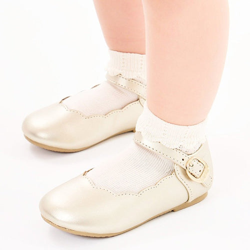 WHITE Baby Girl Openwork Ceremony Ankle Socks