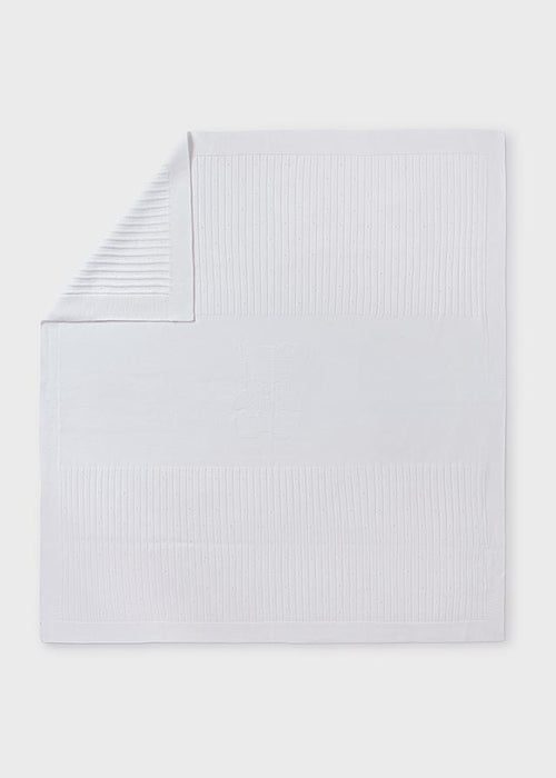 White Baby Tricot Cotton Blanket (Mayoral)