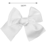 WHITE Hair Clip With Large Grossgrain Bow (Copy)