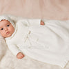 WHITE Newborn Girl Plumeti Ceremony Gown
