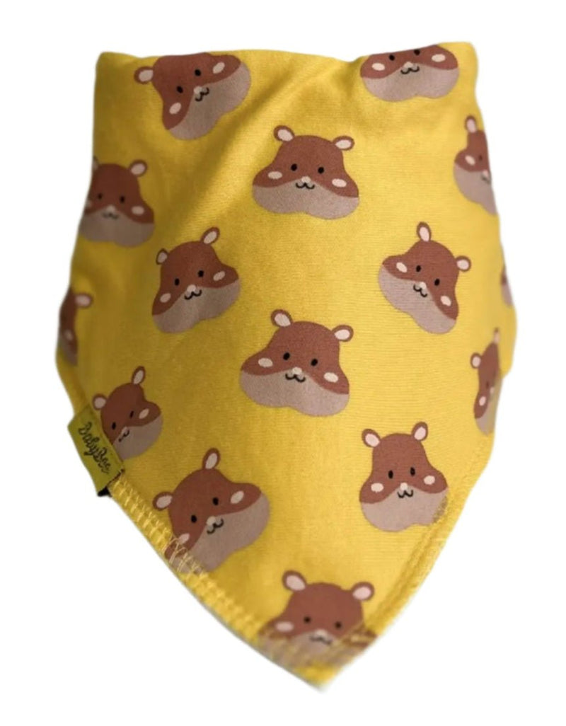 Yellow Hammy Organic Cotton DribbleBoo Bandana Bib