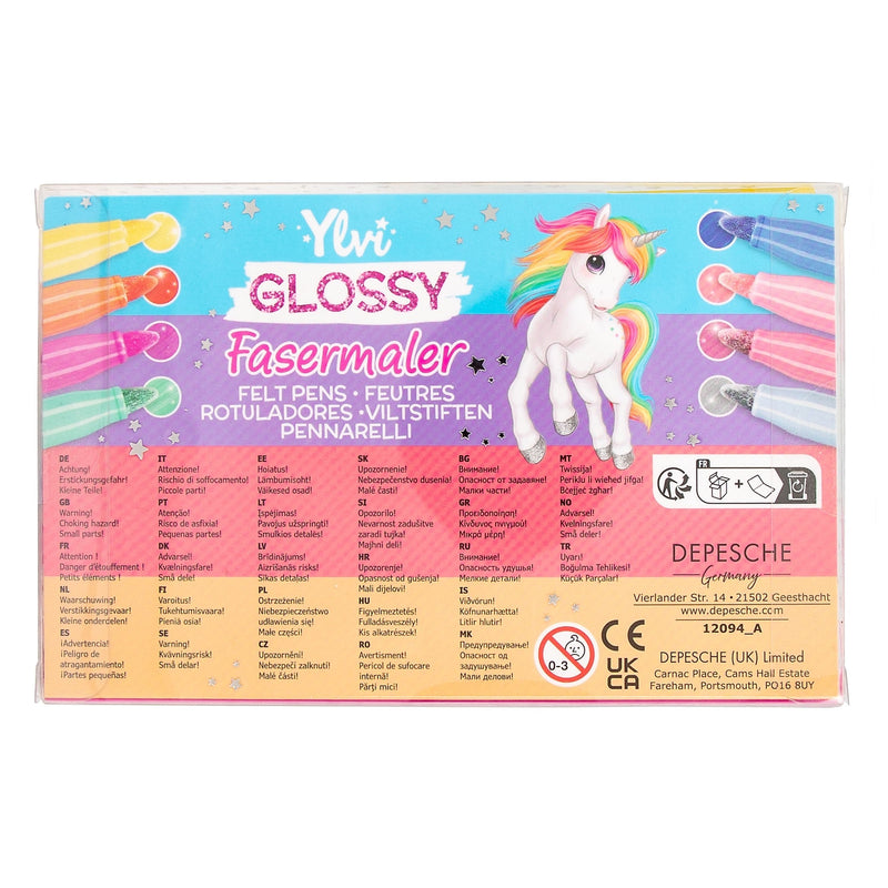 Ylvi Glossy Felt Pen Set