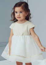 Elegant Gold Occasion Dress with Bow (JANE)