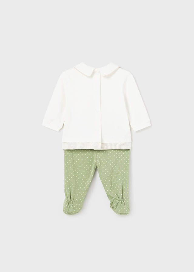 2 Piece Baby Boy Green Leg Warmer Set With Collar (mayoral) - CottonKids.ie - 1-2 month - 3 month - 6 month