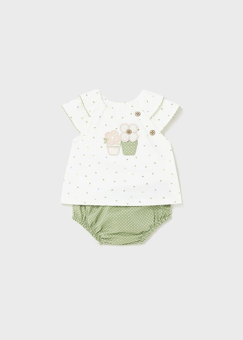 2 Piece Baby Girl Shorts Set Green (mayoral) - CottonKids.ie - 1-2 month - 18 month - 3 month