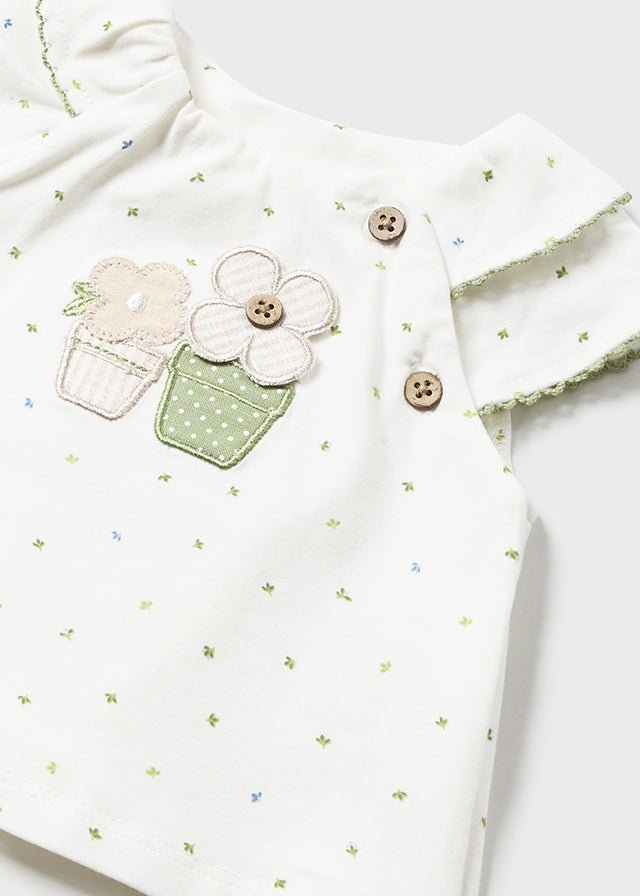 2 Piece Baby Girl Shorts Set Green (mayoral) - CottonKids.ie - 1-2 month - 18 month - 3 month