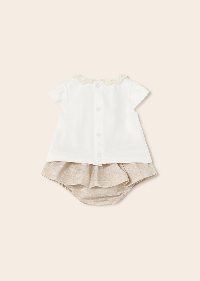 2 Piece Linen Set Newborn Girl (mayoral) - CottonKids.ie - 1-2 month - 12 month - 18 month