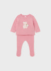 2 Piece Pink Knit Baby Girl Leg Warmer Set (mayoral) - CottonKids.ie - 0-1 month - 1-2 month - 3 month