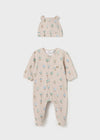 2 Piece Set Baby Boy Sleepsuit Babygrow Onesie w/ Hat Air Balloons (mayoral) - CottonKids.ie - 1-2 month - 3 month - 6 month