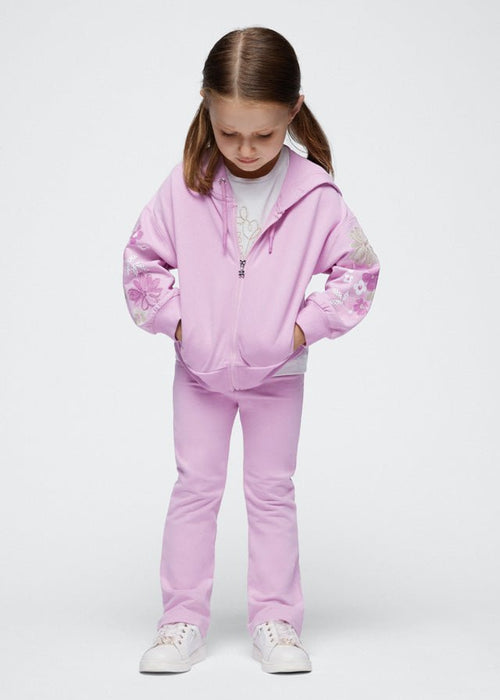 2 Piece Set Girls Mauve Pink Flower Tracksuit (mayoral) - CottonKids.ie - 2 year - 3 year - 4 year